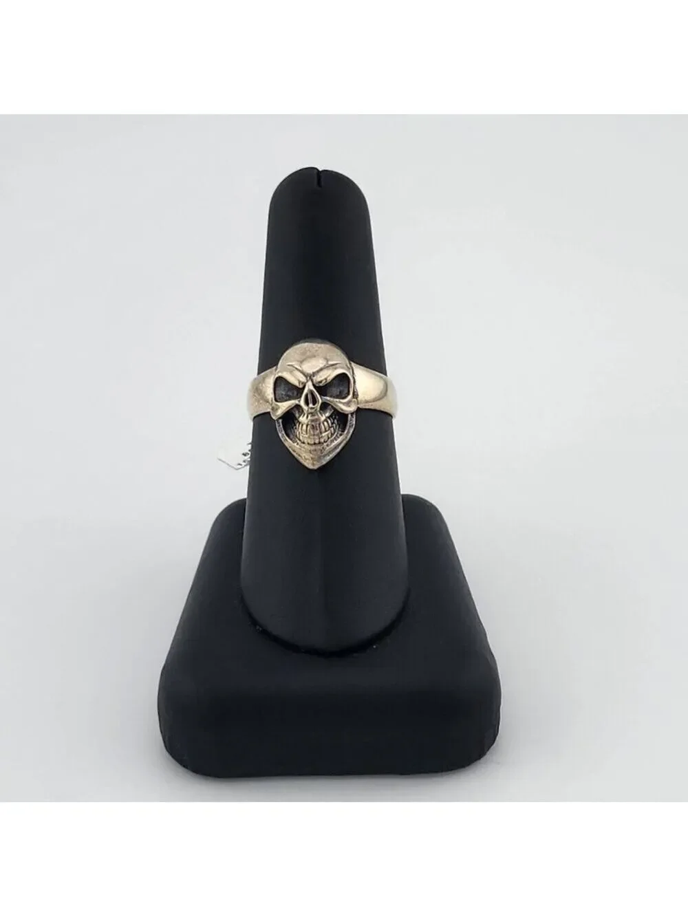 Grim Legacy – Sterling Silver Skull Face Ring (New)